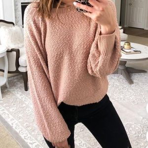 Crewneck pullover sweater knox rose